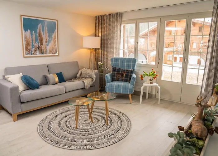 Spitzhorn - Your Peak Getaway - Private Terrasse & Gratis Parkplatz * Gsteig