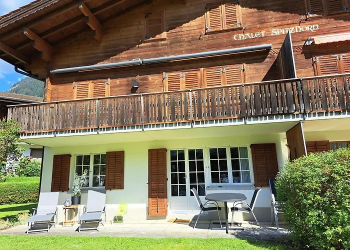 アパート Spitzhorn - Your Peak Getaway - Private Terrasse & Gratis Parkplatz Gsteig
