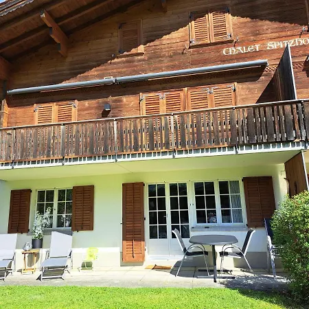 Lägenhet Spitzhorn - Your Peak Getaway - Private Terrasse & Gratis Parkplatz Gsteig